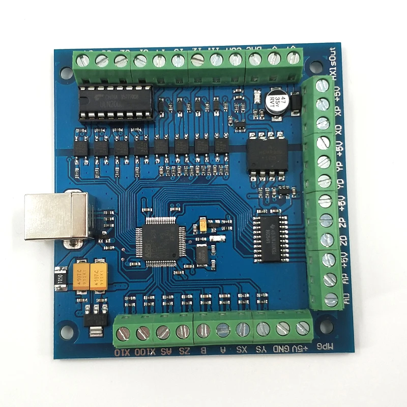 CNC MACH3 USB 4 оси 100 кГц USBCNC Гладкий Степпер контроллер движения карта секционная плата для гравировки с ЧПУ 12-24Vpr