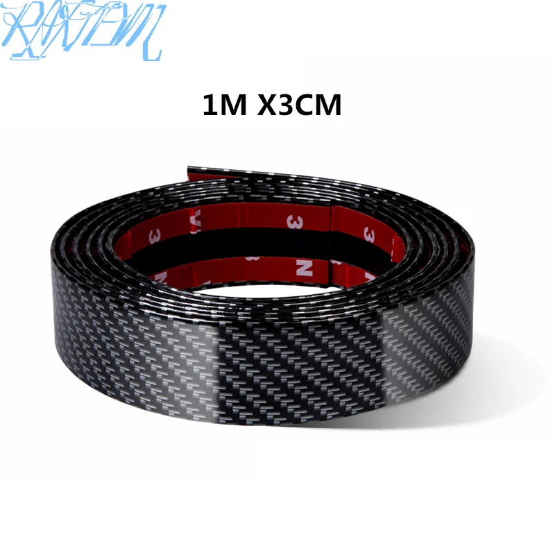 Автомобильные наклейки из углеродного волокна резиновый Стайлинг протектор