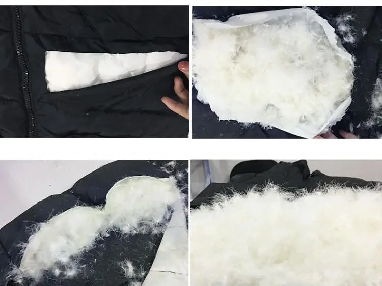 Зимняя утепленная одежда на 90% белом утином пуху Детская толстовка с капюшоном