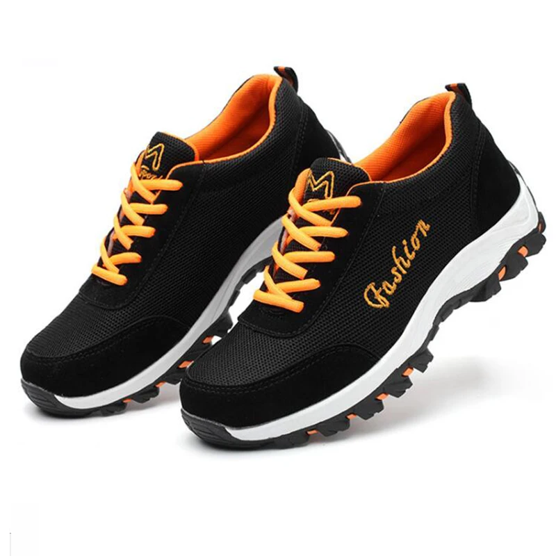 Повседневная обувь Мужская дышащая удобная модная рабочая со стальным носком