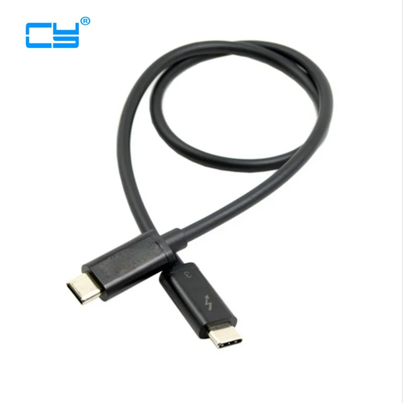 Thunderbolt 3 портами (стандарт 1 USB C мужской 40 Гбит/с кабель для Dell XPS13 50 см|usb 3.1|usb-c 3.1usb-c to