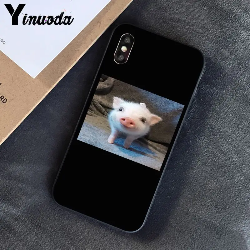 Yinuoda смешной мультфильм свинья Coque Оболочка Чехол для телефона для iPhone 8 7 6 6S 6Plus X XS MAX 5 5S SE XR 10 чехол s