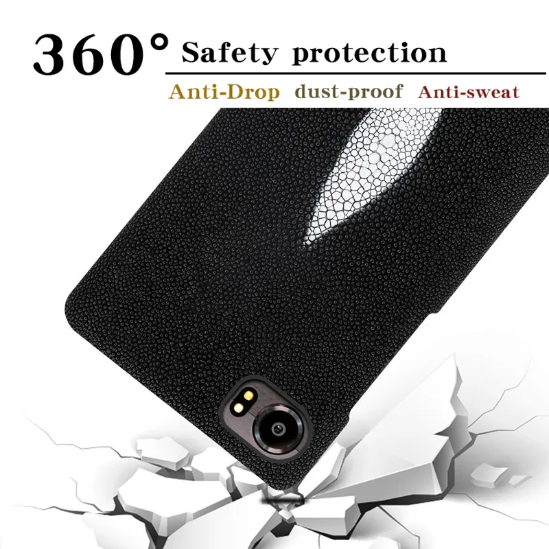 Изготовленный На Заказ жемчужный кожаный чехол для телефона blackberry keyone pearl