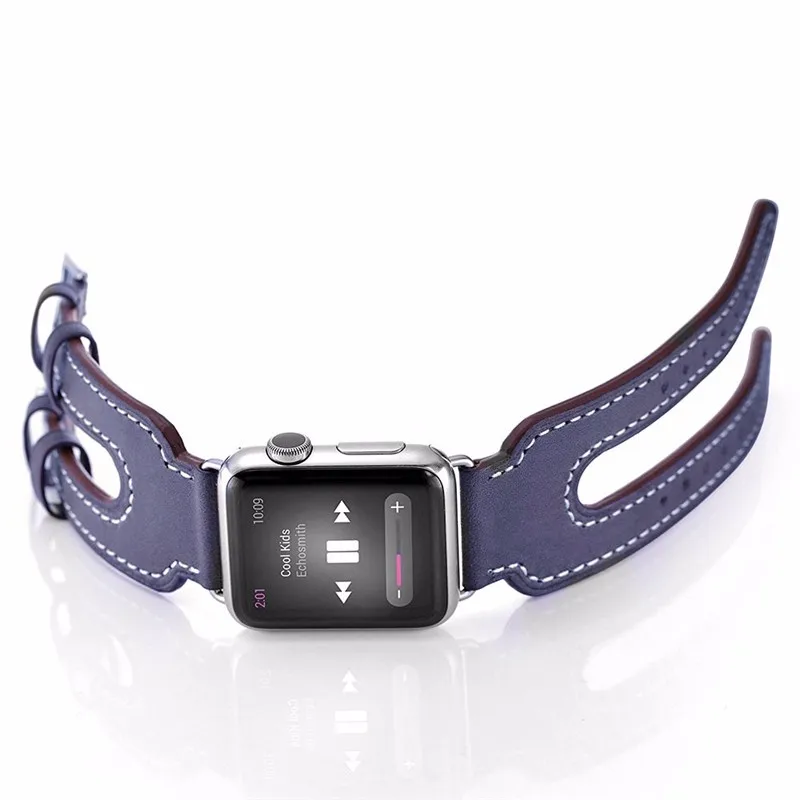 Ремешок из натуральной кожи для apple watch band 44 мм 38 мм iwatch band 42 мм 40 мм correa браслет ремень ремешок для apple watch 5 4 3