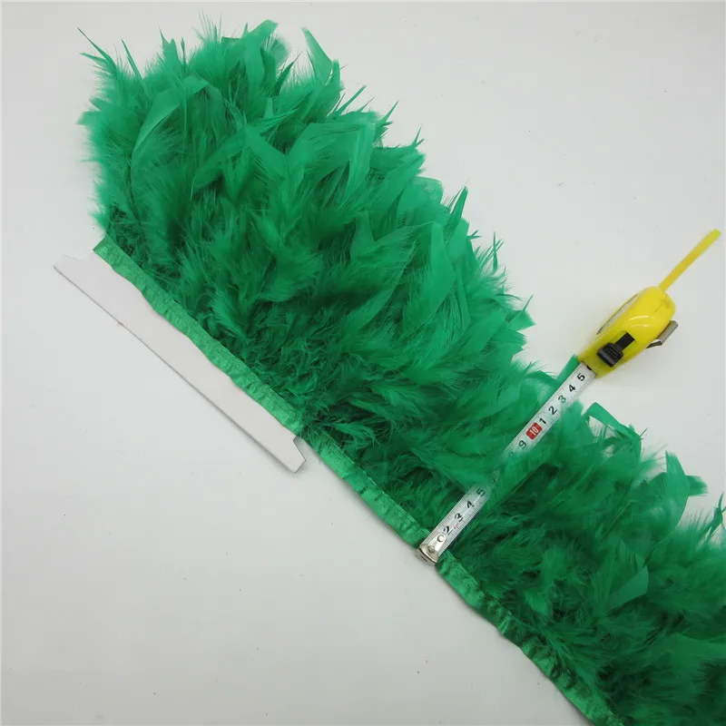 Оптовая продажа 6 ярдов пушистая красная Турецкая отделка перьями для шитья