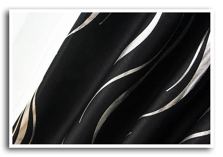 Tiyana Beautiful High Shading Rate 85% Blakcout Curtains Black and Silver Curtains For Living Room Bedroom White Tulle T204#2