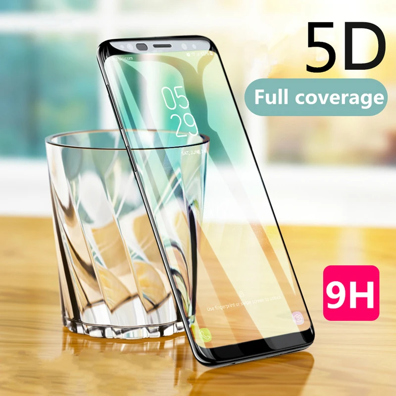 6D изогнутое 5D полное покрытие 9H закаленное стекло для Samsung Galaxy S8 S9 Plus S6 S7 Edge Note 8 9 3D