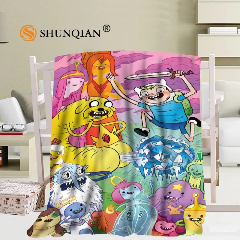 Miglior Su Misura Di Grande Formato Adventure Time Coperte Per Letti Falafel Inverno Caldo Letto Divano Coperta 56x80 Pollici 50X60inch 40X50inch