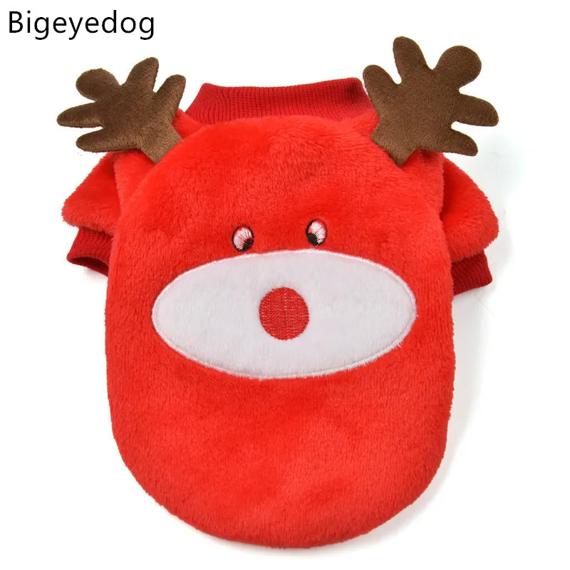 Bigeyedog милый мультфильм собака толстовка зимняя одежда для собак Щенок Чихуахуа