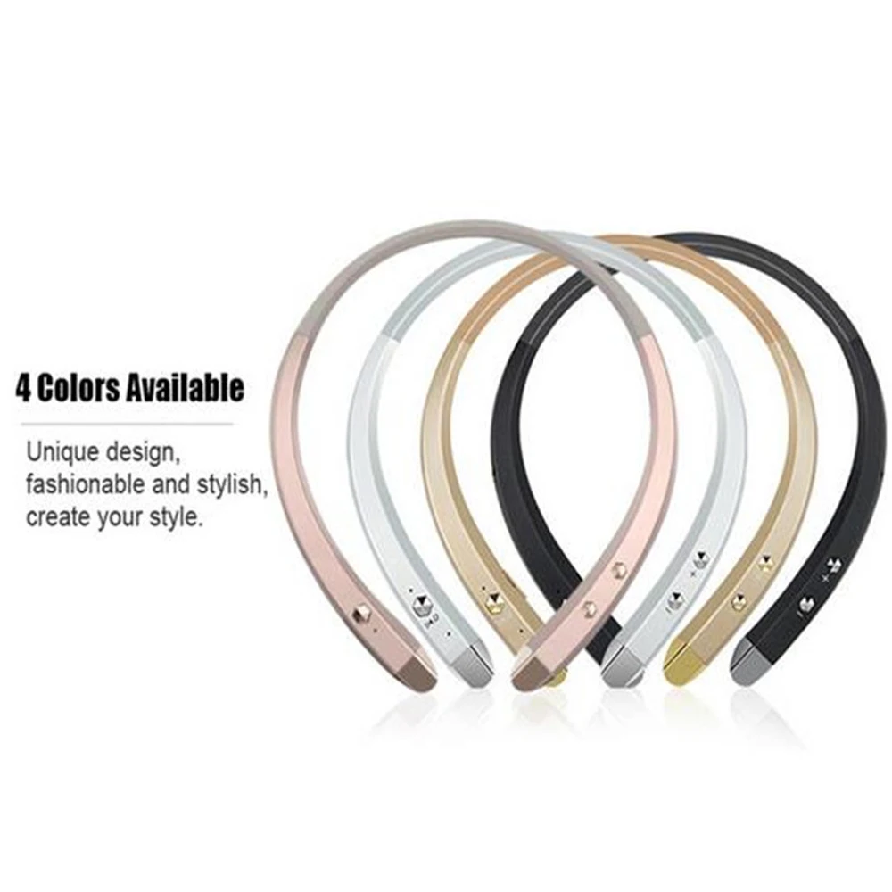 Беспроводной шейным Bluetooth гарнитуры громкой связи Спорт стерео наушники с