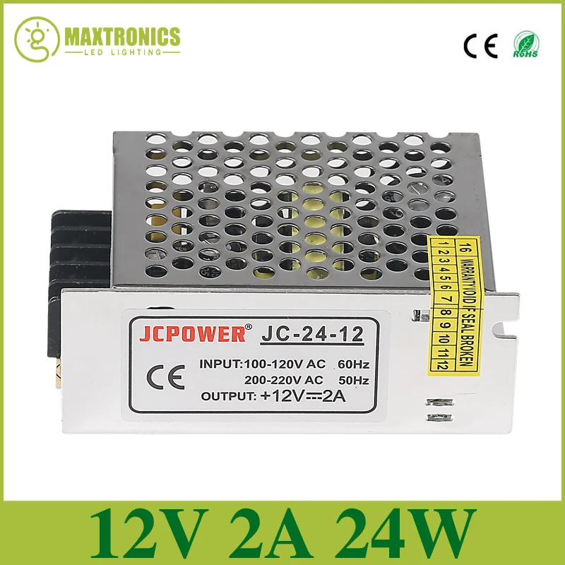 Светодиодная лента 12 В 2 А 24 Вт 110 240 переменного тока|driver for led|12v 2a 24wswitching power supply driver
