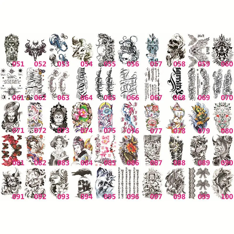 1 шт Сексуальная английская буква цветок рука назад плечо запястье