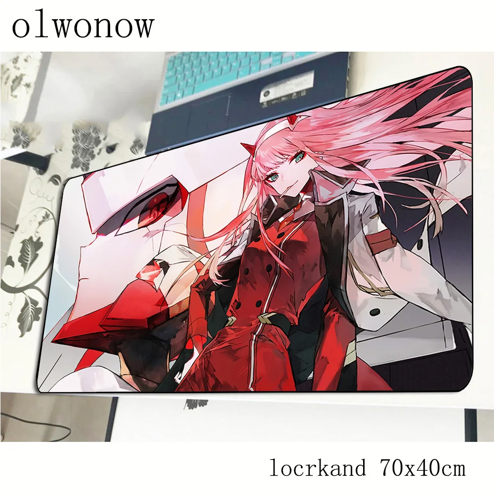 Darling в franxx коврик для мыши gamer подарки 700x400x2 мм notbook игровой лучший от