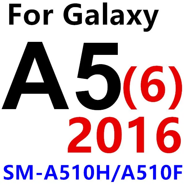 Закаленное Стекло Экран протектор для samsung Galaxy S3 S4 S5 S6 S7 A3 A5 J1 J2 J3 J5 J7 J7 Neo J1 мини Core Grand Prime ACE4 - Цвет: A510F A5 2016