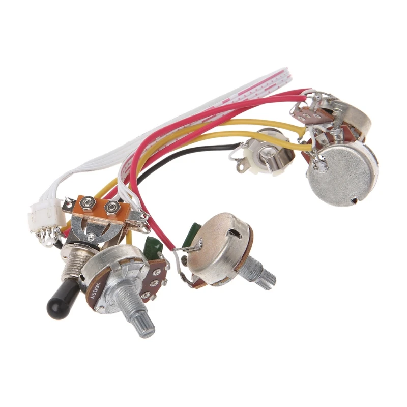 LP Electric Guitar Wiring Harness Kit 3 Way Toggle Switch 2 Volume Tone Jack | Спорт и развлечения
