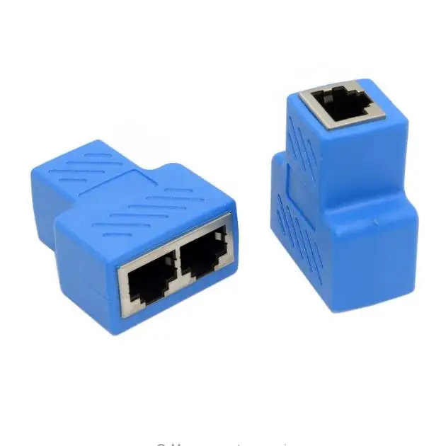 2p RJ45 1 в 2 out конвертер STP UTP Cat6 RJ 45 8P8C разъем для двойной Сплиттер сетевой Ethernet