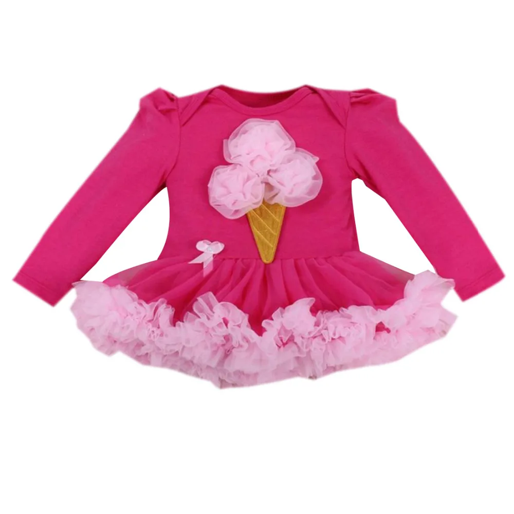 Платье для новорожденных одежда малышей Комбинезоны с короной девочек