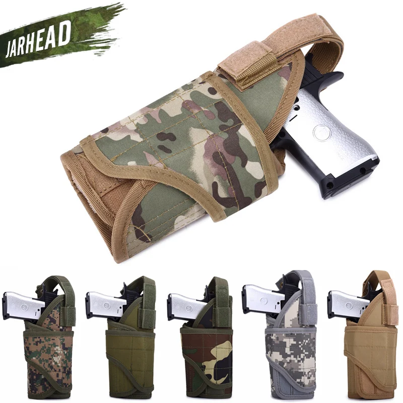 

High Quality Hunting Thigh Leg Tactical Pistol Holster Outdoor Jungle Hunter Military Tactical Camouflage Pistol Holster