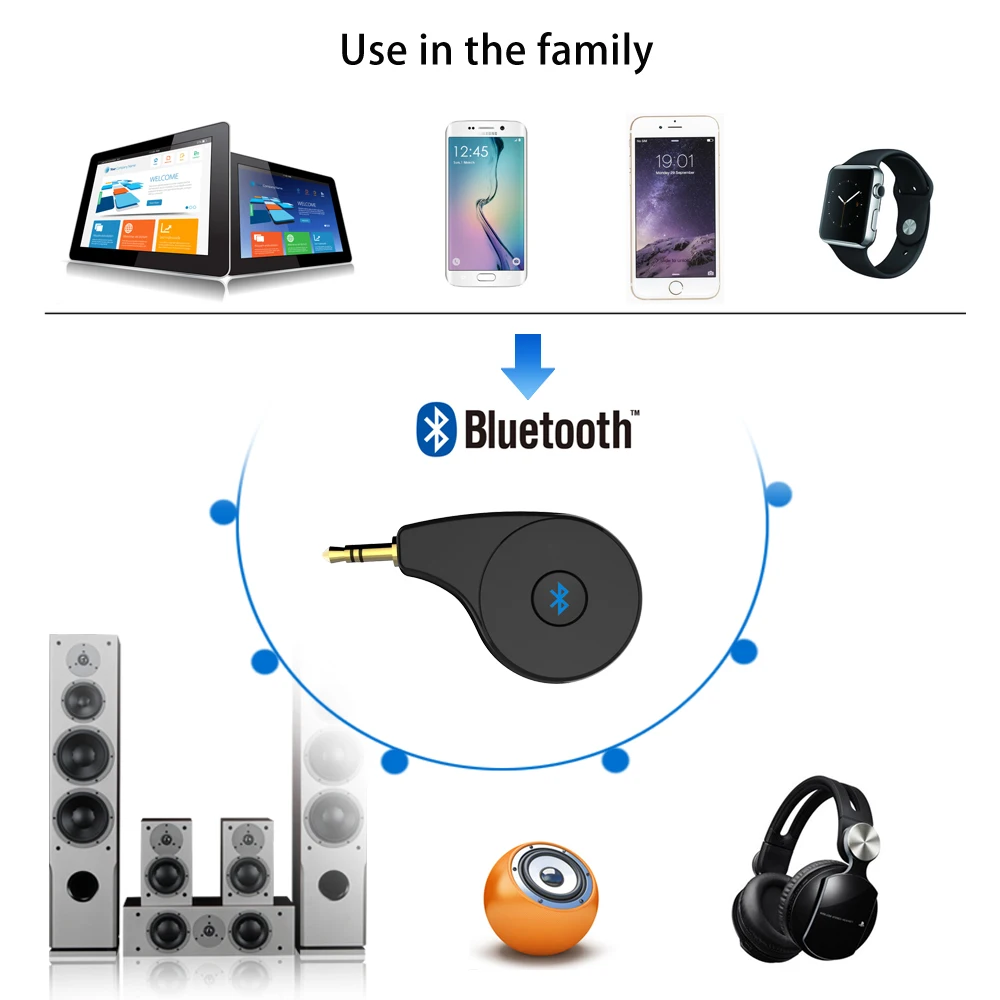 Автомобильный комплект громкой связи Bluetooth 4 2 AUX беспроводной музыкальный