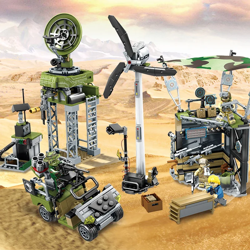 481 шт. Военная Черная Золотая специальная полицейская команда спецназ Солдат