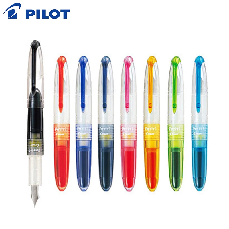 

Pilot Mini Fountain Pen SPN-20F/IRF-10SPN Fine Nib Transparent Colorful Ink Pen Wrting Supplies(1 Pen 3 Ink Sac)