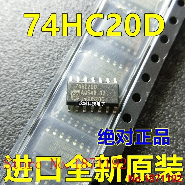 74HC20D SOP14 вход NAND логический IC новый оригинальный | Электронные компоненты и