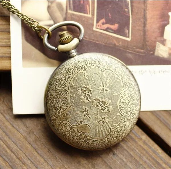 Brand Necklace Pocket watch Fashion Jewelry the hunger game Retro new russia games pocket bronze vintage cool bird | Наручные часы
