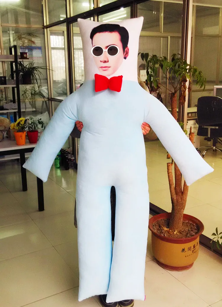 Голубая Подушка с фотографией настоящие человеческие подушки рождественские