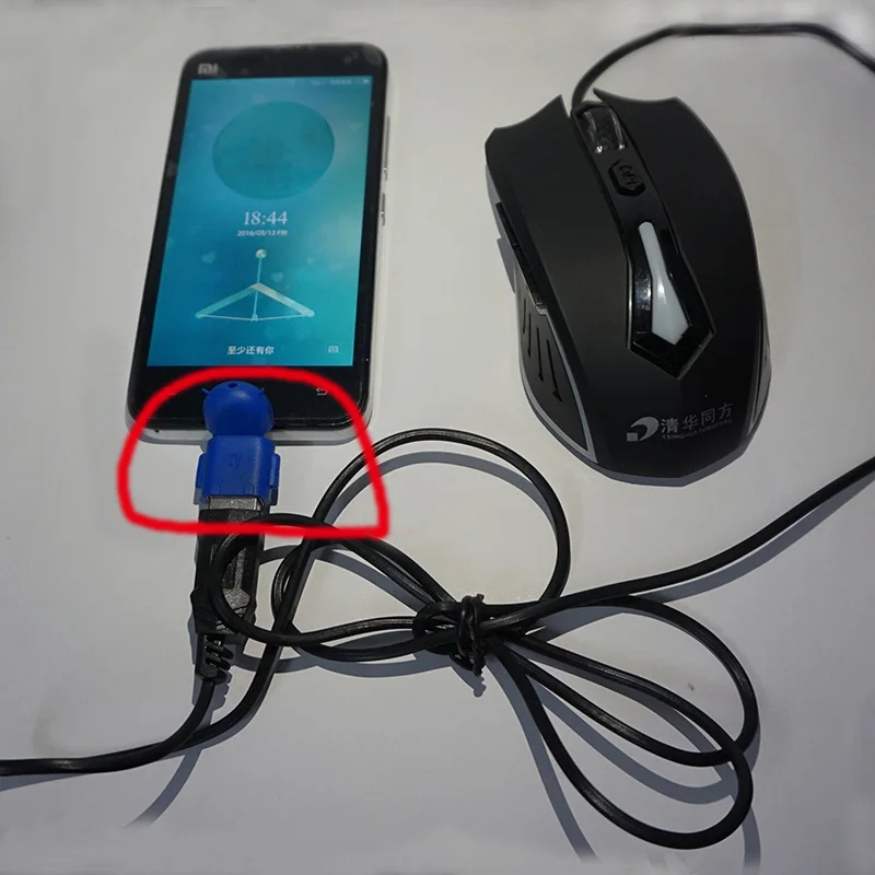 7 шт. мини-робот в форме Android Micro USB к 2 0 конвертер OTG кабель адаптер для планшетных