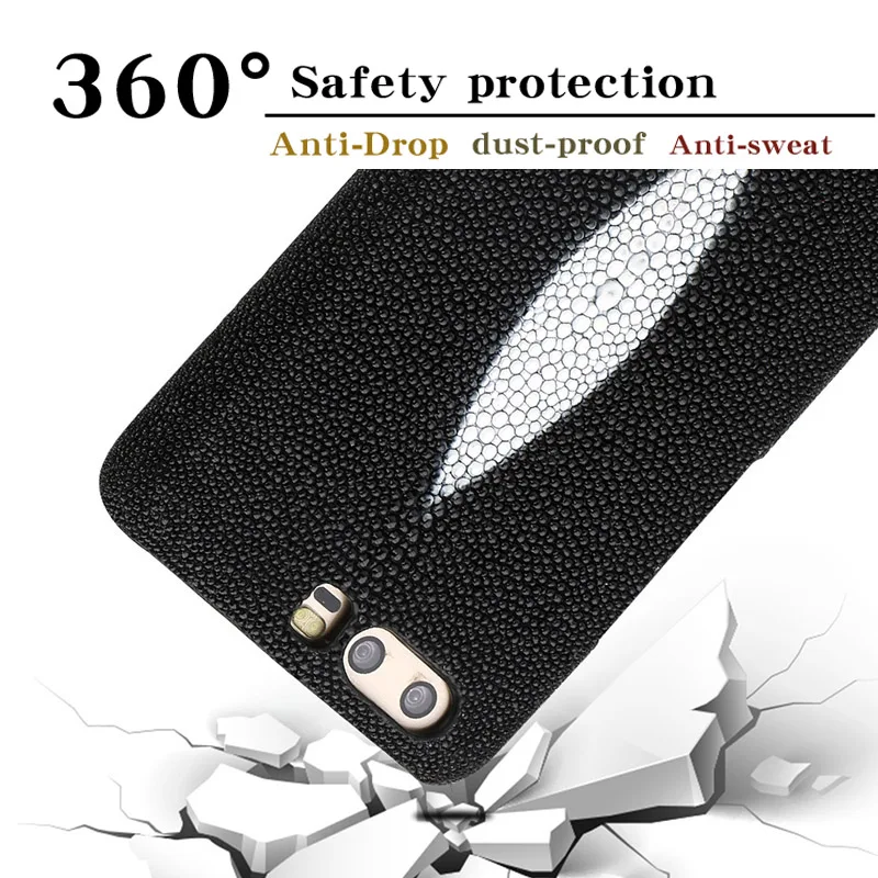 

JUNDONG brand mobile phone case pearl fish half a pack of mobile phone case For Huawei P10 phone case custom processing