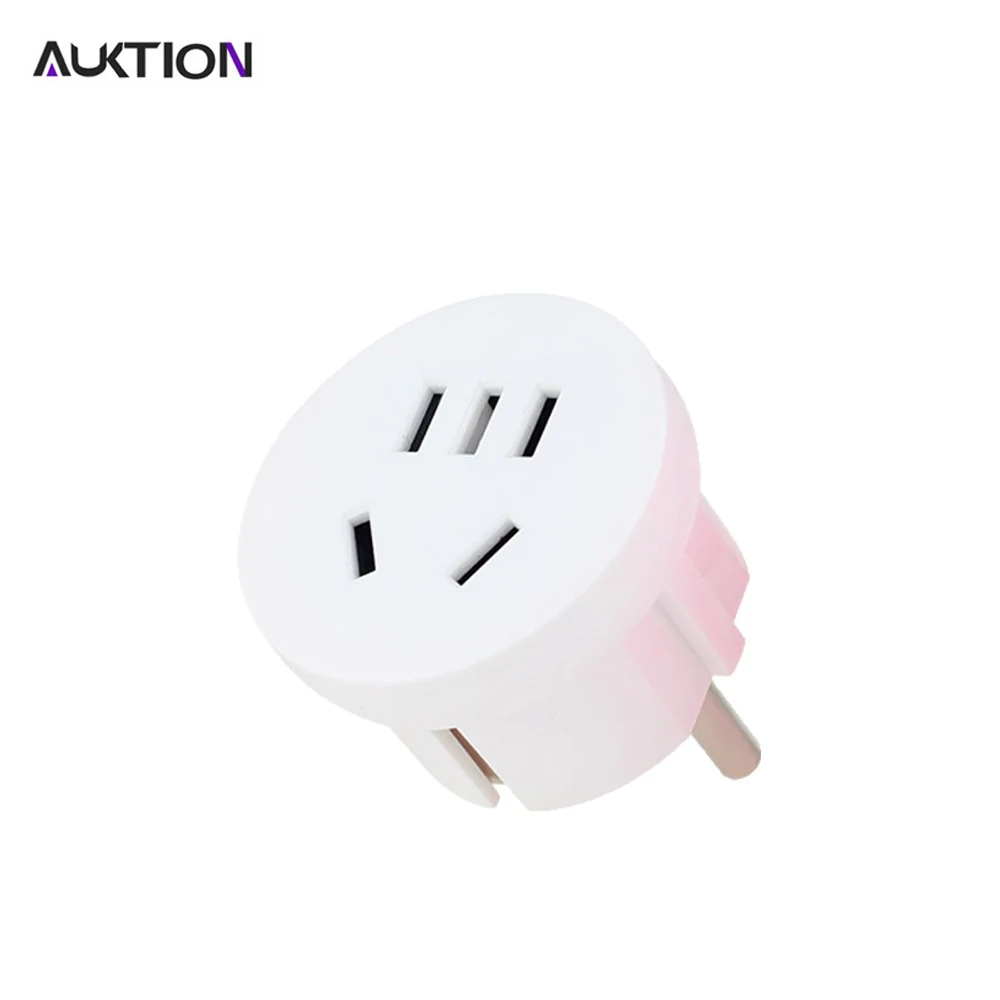 Белый AUKTION США AU в ЕС Plug 10A Универсальный евро(Европа) Путешествия стены Разъем питания зарядное устройство розетка адаптер конвертер розетка для круглых штырей - Цвет: Белый