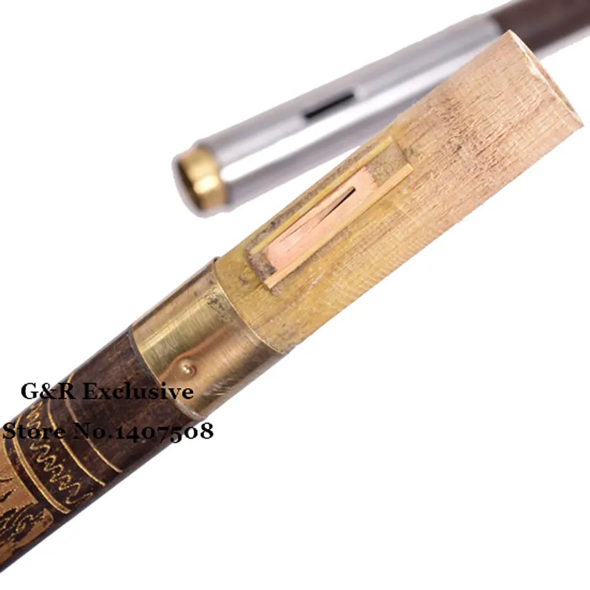 Chinese Bamboo Bawu Flute Transverse Woodwind Bambu Flauta Ethnic Musical Instrument Bau Beginner G/ F Key Ancient Dragon Carved | Спорт и