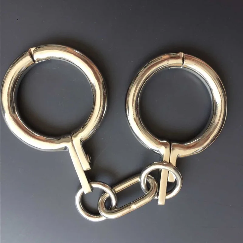 Набор для бондажа из нержавеющей стали Металлические наручники чулки ног