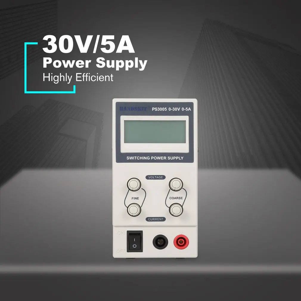 30 V/5A Цифровой DC Питание ток Напряжение Регулируемый импульсный источник