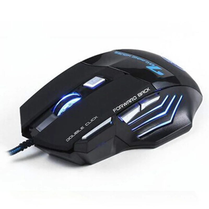 Профессиональная Проводная игровая Мышь iMice X7 Бесшумная мышь 7 кнопок кабель USB светодиодный оптический геймер Мышь для ПК компьютер для видеоигр