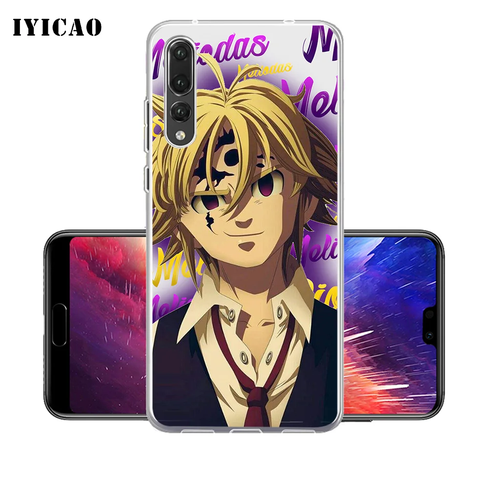 IYICAO Meliodas Seven Deadly Sins Мягкий силиконовый чехол для телефона Huawei P30 P20 Pro P10 P9 P8 Lite P Smart