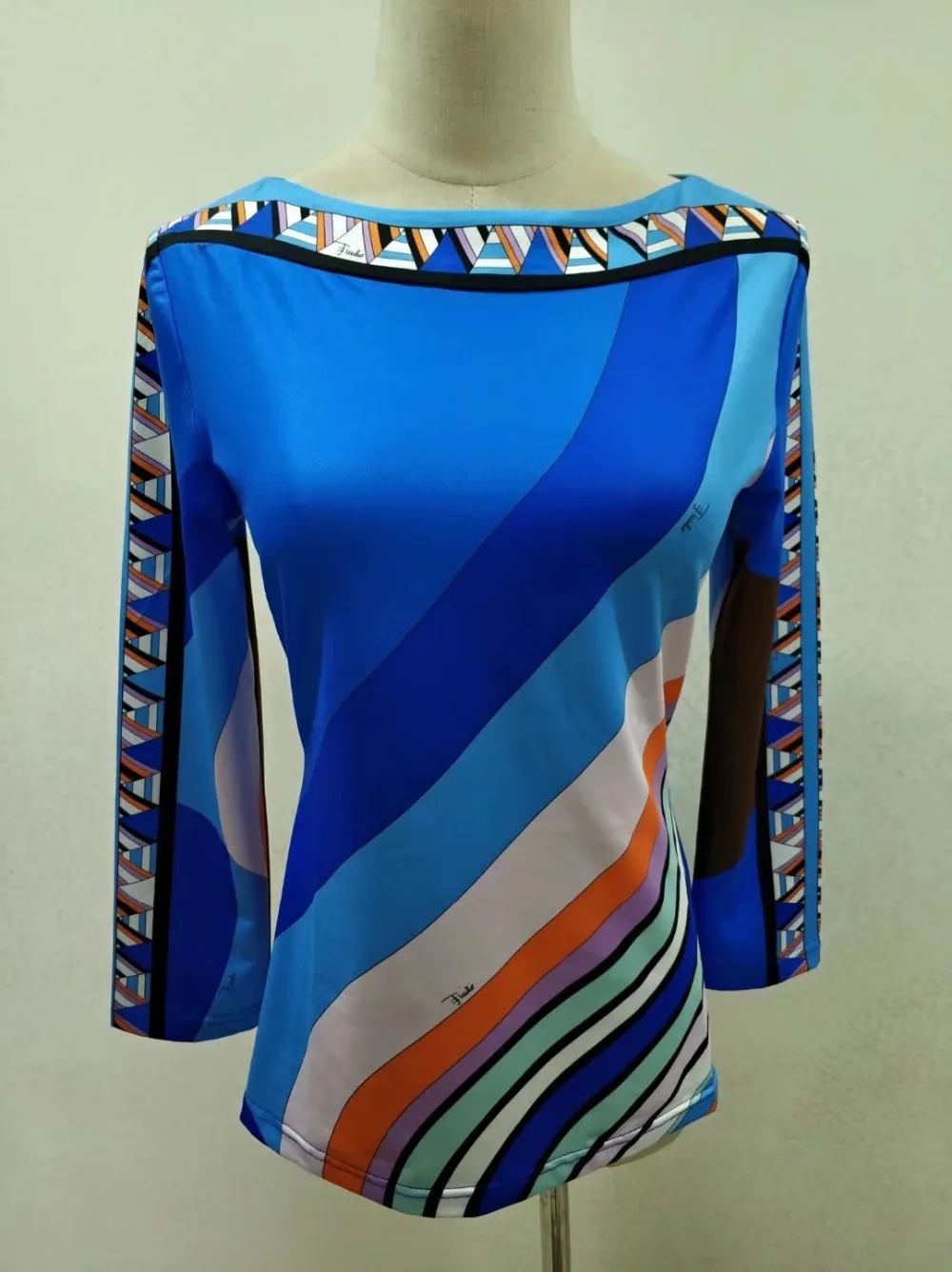 Новинка 2016 весна высокое качество роскошный брендовый дизайнерский Топ Женский