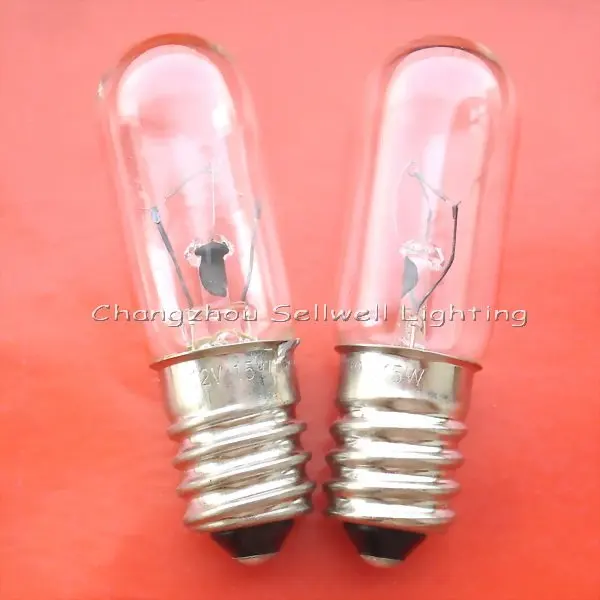 12v 15w E14 T16x54 Good!miniature Light Bulb Free Shipping A600