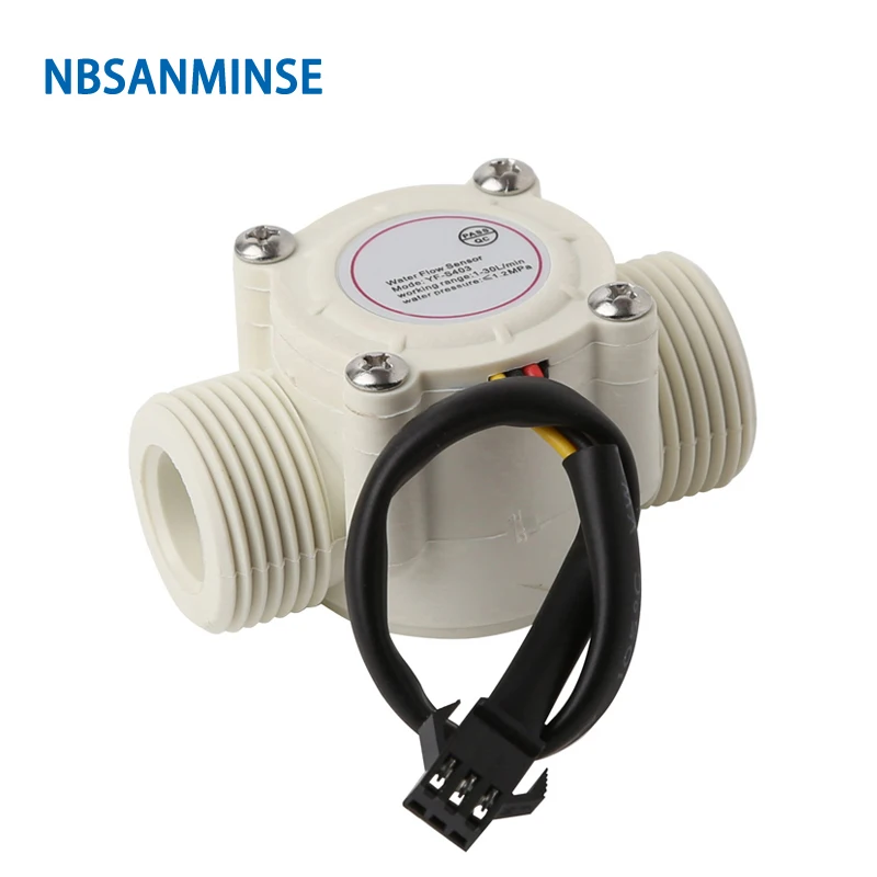 NBSANMINSE SMF-S403 G3/4 Датчик расхода воды 3-24 В водонагреватели кампус салфетки машина