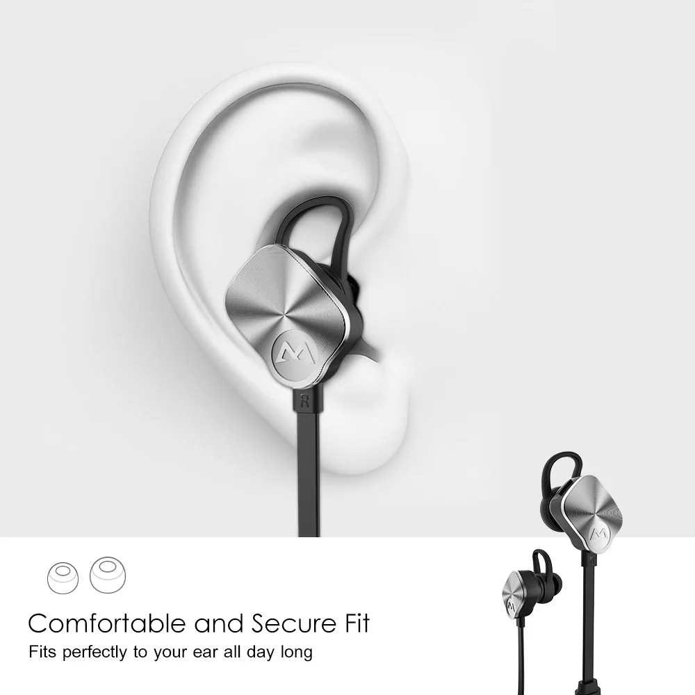 Беспроводные наушники Mpow MBH29 Bluetooth 4 1 вкладыши с дистанционным управлением и