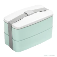 double layers lunch bento box meal prep container leakproof bento box dishwasher microwave safe food storage box containers
