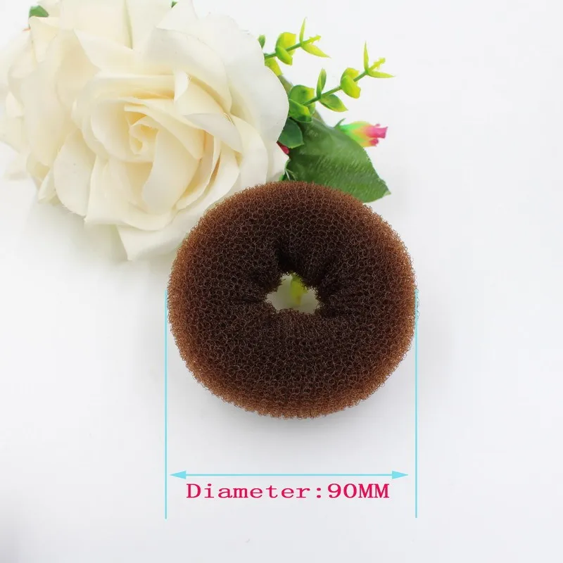 3 Размеры аксессуары для волос Новая Женская Девушки Волосы Donut кольцо Shaper Styler чайник коричневый, Черный Бежевый по выбору