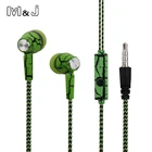 M  J хорошие звуковые наушники-вкладыши с трещинами, супер глубокие басы, Студийные мониторы, стерео музыкальные наушники с микрофоном для iPhone, Samsung