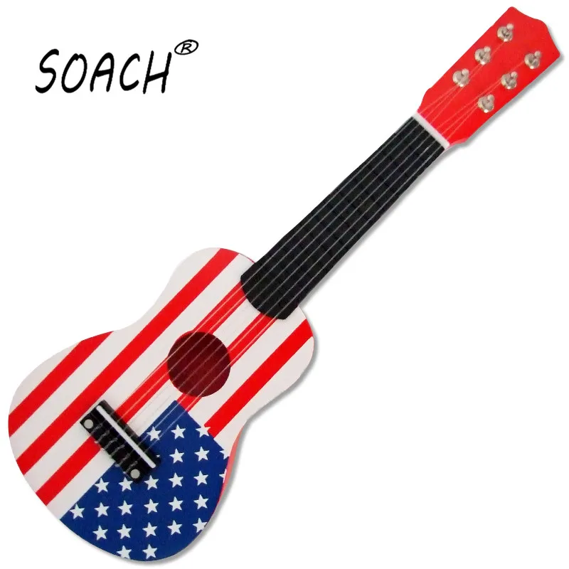 SOACH Ukulele детские игрушечные Гитары Струны типа детской гитары, музыкальные инструменты раннее учебное укулеле Рождественский подарок