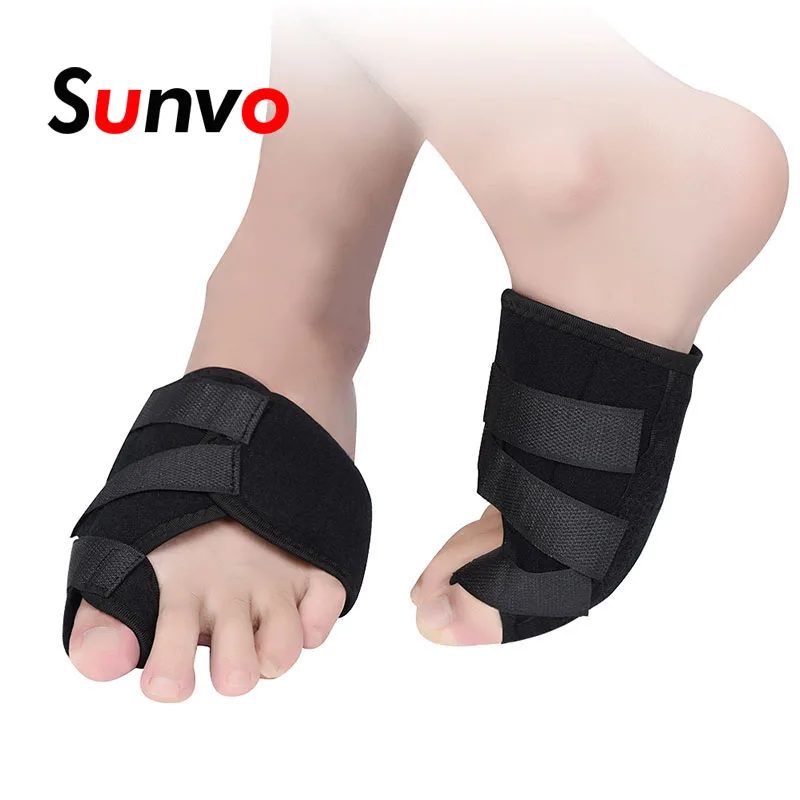 

Sunvo Hallux Valgus Orthotic Pads Flexible Big Toes Bunion Separator Corrector Pre / Post Surgery Foot Care Orthopedic Inserts