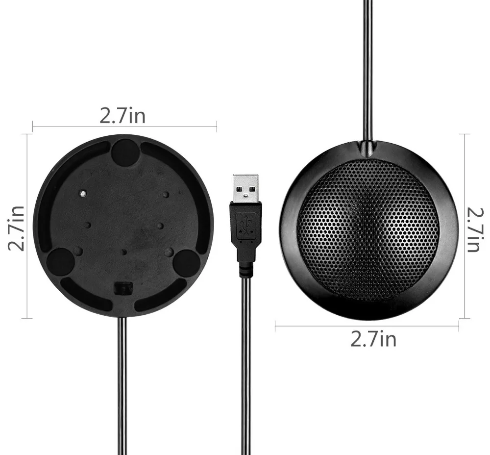 Kexu микрофон USB разъем всенаправленный Настольный Конференц-конференц-микрофон+ 9,6 футов кабель для телеконференций и настольных ПК
