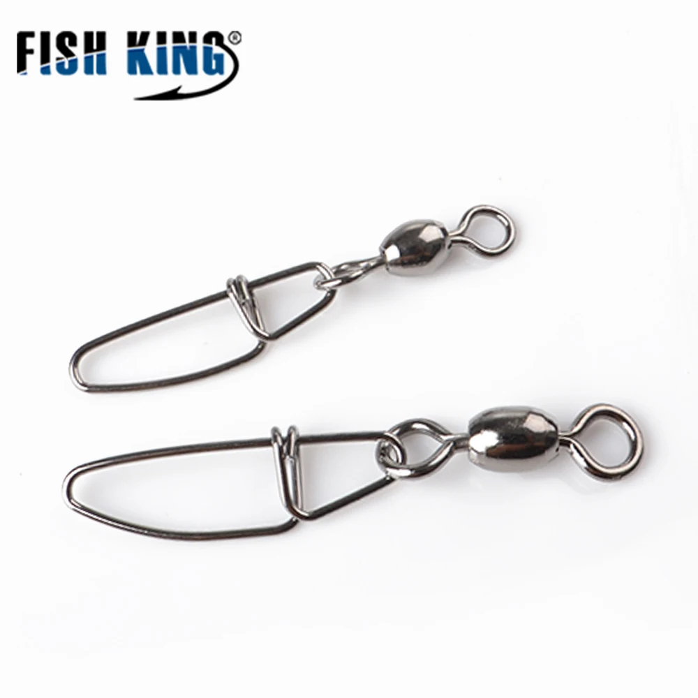 FISH KING 3/0#1/0#2#4#6# ствол поворотный с датской оснастки приманки крючок для ловли карпа разъем терминал рыболовные снасти