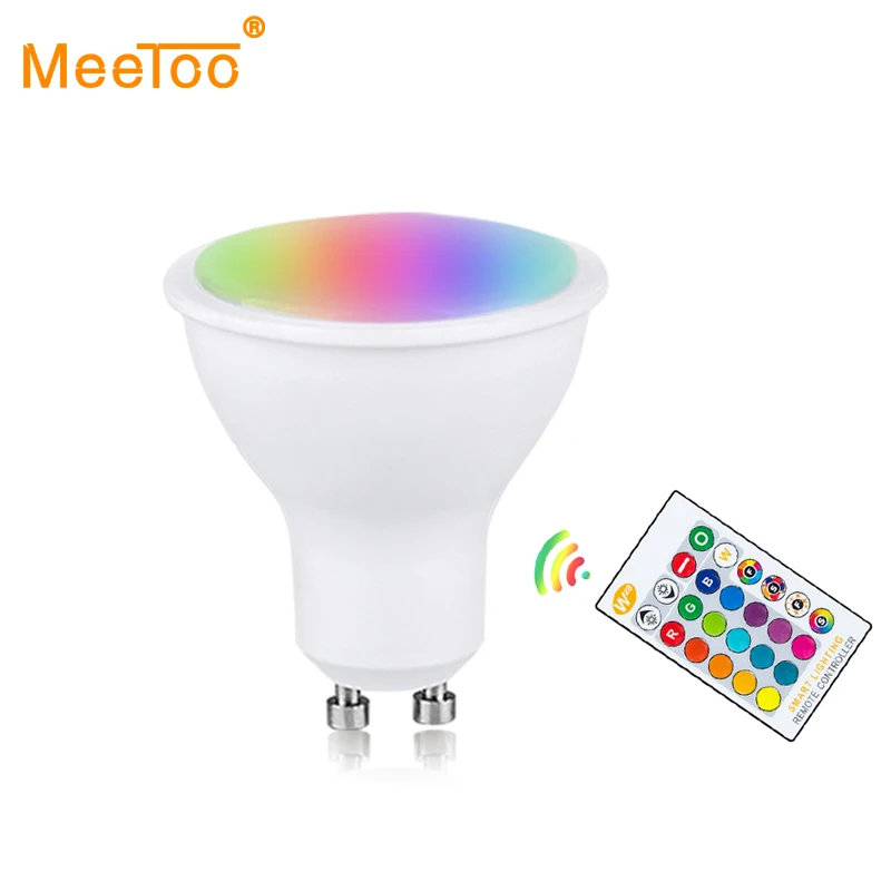 GU10 ночник RGB лампа с пультом дистанционного управления RGBW RGBWW затемняемый