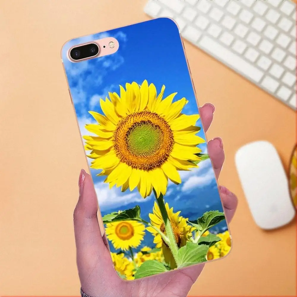 Painted Cover Colourful Style Phone Case Beautiful Flower Sunflower For Xiaomi Redmi Note 2 3 3S 4 4A 4X 5 5A 6 6A Pro Plus | Мобильные