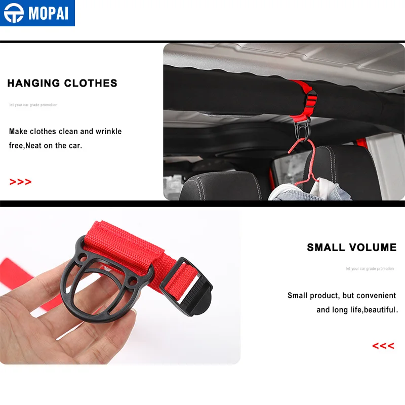 MOPAI автомобильный вешалка для пальто для Jeep Wrangler TJ JK JL автомобильный крючок для пальто подставка для Jeep Wrangler 1997- аксессуары
